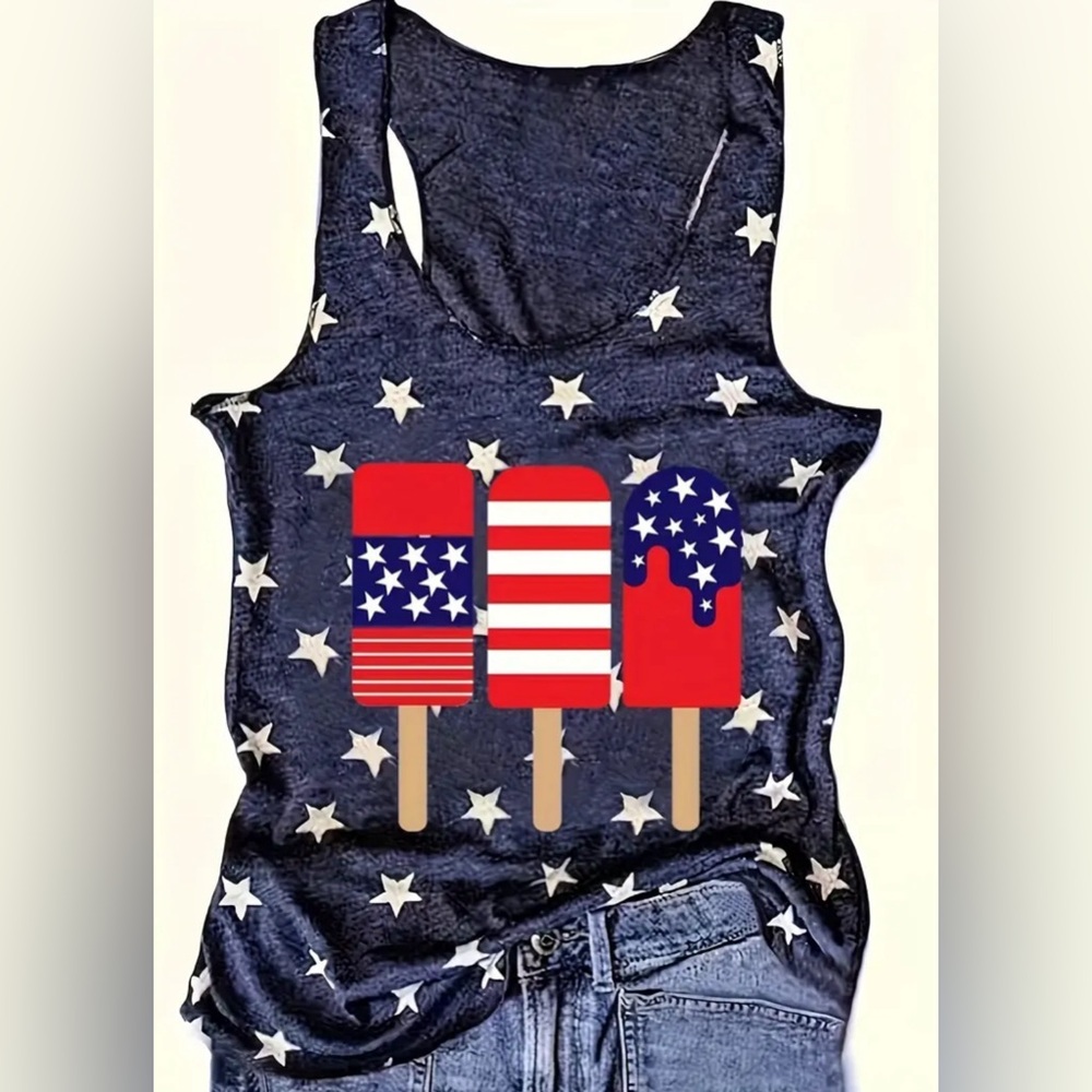 Patriotic Popsicle Tank Top!๐บ๐ธ - Picture 1 of 4